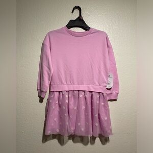 wonder nation Pink Long Sleeve Tulle Dress